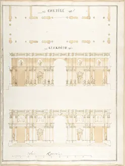 1710s: Plan, Section and Exterior Elevation of a Villa