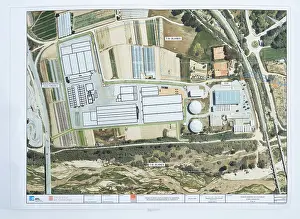 Enlargement: Plan, Tordera Desalination Plant, Blanes, Catalonia, Spain