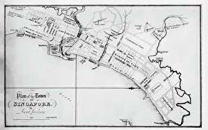 Slam: Plan of the town of Singapore