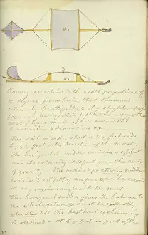 Improved: Plan and side views of the improved riding rudder glider