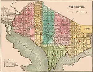 Potomac: Plan of Washington D.C - 1837