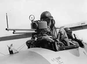 Cannoneer: Plane cannoneer in his fighting jet
