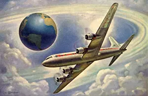 Circling: Plane Circling Globe
