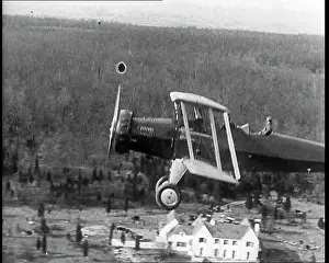 Lindberghs: A Plane flying Over American Aviator Charles