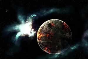 Cataclysm: A planet harvested off it's resources and left for dead on ?