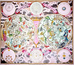 Homann: Planispherium Celeste - Celestial Star Map