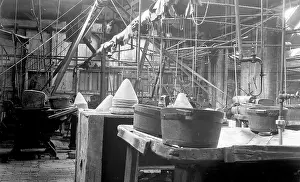 Pipework: Plank shop at Battersby's hatworks
