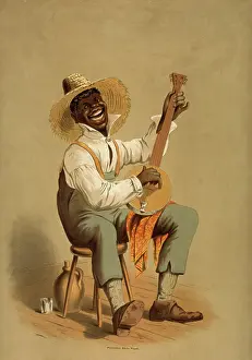 Hobbies: Plantation banjo player, circa 1875