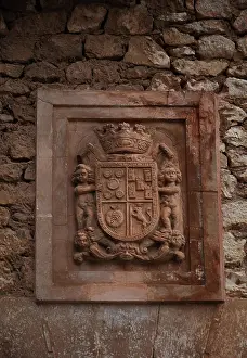Serrano: Plaque, Albarracin, Aragon, Spain