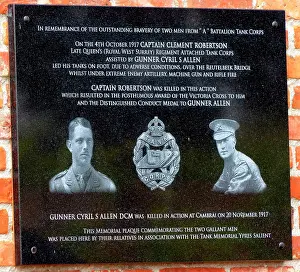 Commemorated: Plaque to Capt Clement Robertson VC, Merlijn Restaurant