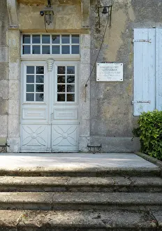 Gascony: Plaque, Chateau de Castelmore, Lupiac, Gers, Occitania