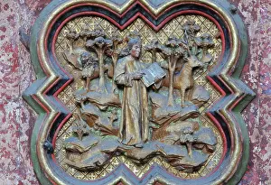 Henencourt: Plaque, choir screen, Amiens Cathedral, Picardy, France