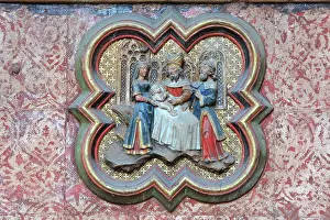 Circumcision: Plaque, choir screen, Amiens Cathedral, Picardy, France