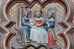Circumcision: Plaque, choir screen, Amiens Cathedral, Picardy, France