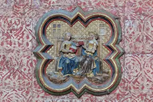 Henencourt: Plaque, choir screen, Amiens Cathedral, Picardy, France
