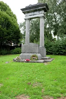 Mons: Plaque commemorating the two battles of Mons, Belgium