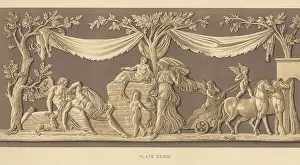 Griggs: Plaque depicting Diana visiting Endymion