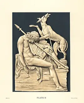 Wedgw: Plaque of Endymion on the rock Latmos