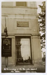 Gavrilo: Plaque to Gavrilo Princep - Sarajevo