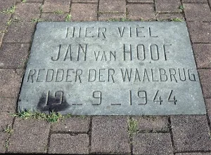 Hoof: Plaque marking the execution of Jan van Hoof