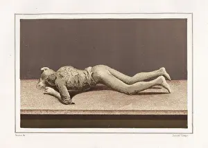 Steeger: Plaster cast of a woman's body from the Via