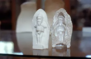 Basrelief: Plaster miniature and mould, conserved