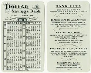 Loans: Plastic card, Dollar Savings Bank, New York City, USA