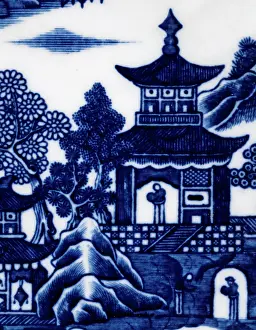 Caughley: Plate, detail