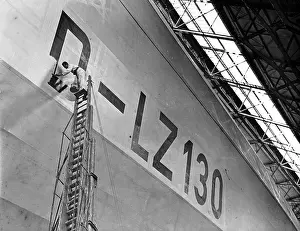 Friedrichshafen: Side plate of the airship Graf Zeppelin II