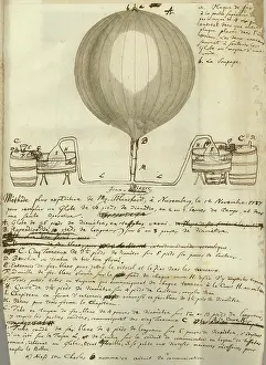 Blanchard: Plate from Blanchard pamphlets 1787