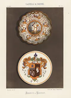 Chimaera: Plate and centerpiece from Castelli and Sienna