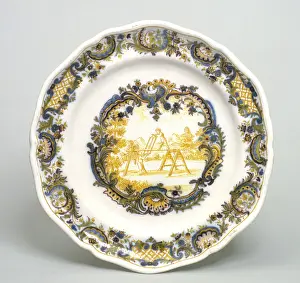 Earthenware: Plate, earthenware