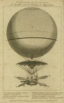 Rouen: Plate from An Exact and Authentic Narrative of M Blanchard