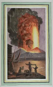 Popularly: Plate LVI: View of the great eruption of Mount Vesuvius