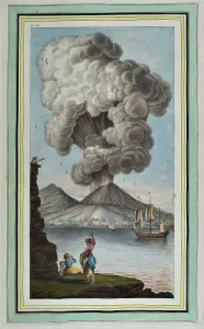 Popularly: Plate LVII: View of the eruption of Mount Vesuvius