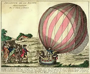 1783: Plate from Representation du Globe Aerostatique
