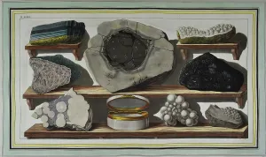 Popularly: Plate XLVIII: Specimens of curious stones, Mount Vesuvius
