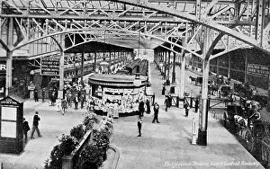 Ironwork: Platform scene at Marylebone Station, London