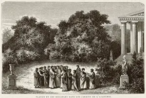 Conversing: PLATO WITH DISCIPLES