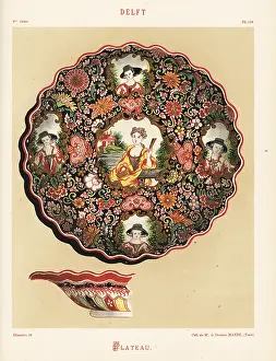 Delft: Platter from Delft, Netherlands, 18th century