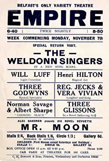 Playbill: Playbill, Empire Theatre, Belfast, Ireland, November 1921