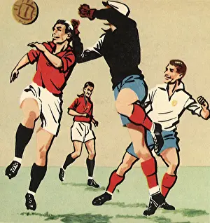 Midair: Players Reach for Ball