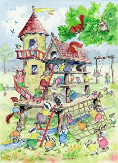 Badgers: Playground with rabbits, and other animals