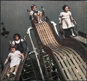 Atcolourisedpic: PLAYGROUND/SLIDES/1930S