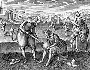 Amusing: Playing Ball, 1615