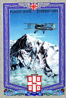 Everest: Playing card back, first flight over Mount Everest