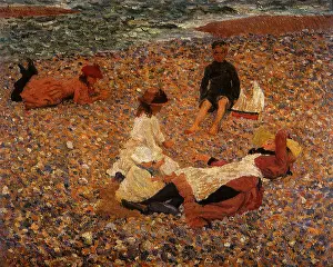 Shingle: Playing Children, Walberswick