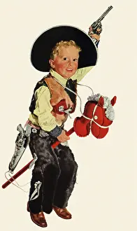 Crockwell: Playing Cowboy