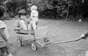 John Benton-harris: Playing in the garden of a children's home