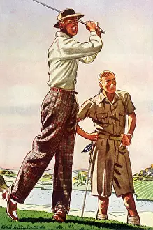 Golfers: Playing Golf